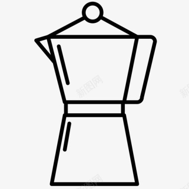 意大利咖啡机咖啡机饮料图标图标