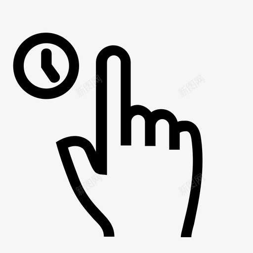 gesture_1f-tap-holdsvg_新图网 https://ixintu.com gesture_1f-tap-hold