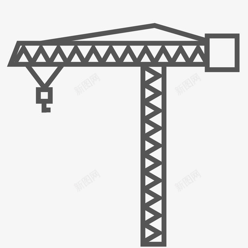 塔式起重机svg_新图网 https://ixintu.com 塔式起重机