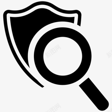 在线扫描隐私保护私人搜索图标图标