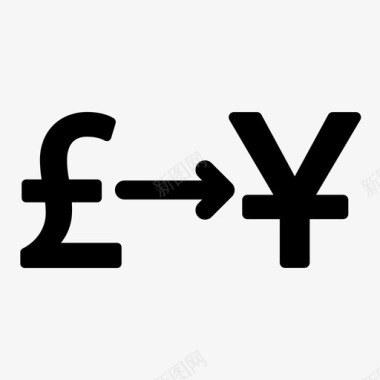零钱货币英镑图标图标