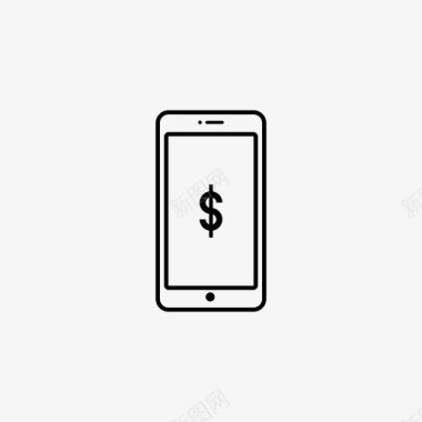 iphone美元货币图标图标