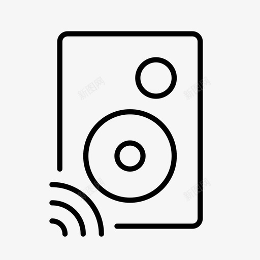 连接扬声器音乐流媒体图标svg_新图网 https://ixintu.com 无线 流媒体 连接扬声器 音乐 音响爱好者