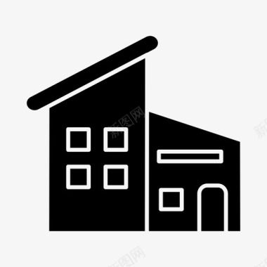 小屋家庭住宅家图标图标