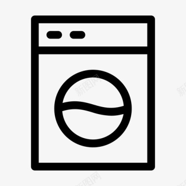 洗衣房酒店家务图标图标