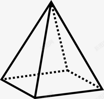 金字塔绘图形状几何图标图标