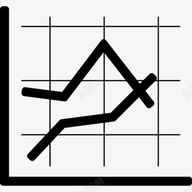 双重图表商业商业和金融图标图标