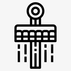 乐园飓风空中座位游乐场嘉年华图标高清图片