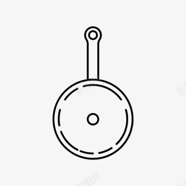 煎锅厨房器皿图标图标