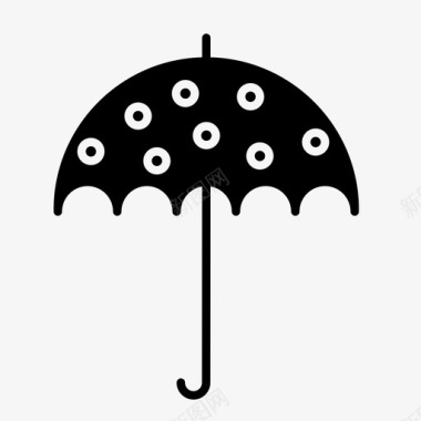 雨伞预报防护图标图标