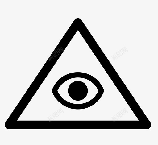 上帝眼睛上帝之眼图标svg_新图网 https://ixintu.com 上帝 上帝之眼 眼睛 象征 金字塔