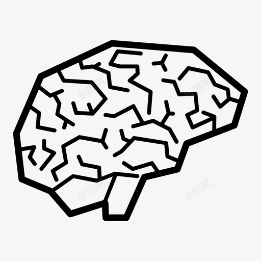 大脑人体器官智力图标svg_新图网 https://ixintu.com 人体器官 人体器官自我风格 大脑 心智 智力 智能