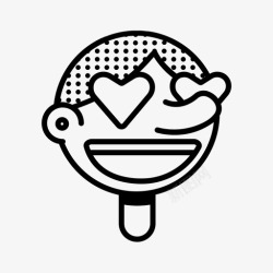 恋爱中恋爱中迷恋中幸福中图标高清图片