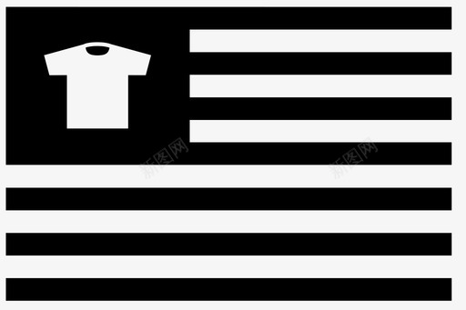 国旗t恤美国风格图标svg_新图网 https://ixintu.com 国旗t恤 美国 风格