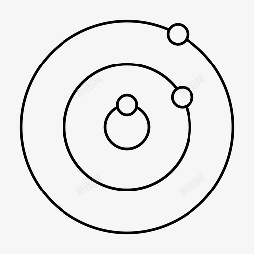 轨道圆圈循环图标svg_新图网 https://ixintu.com 圆圈 循环 空间 轨道