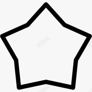 星星徽章和框架轮廓图标图标