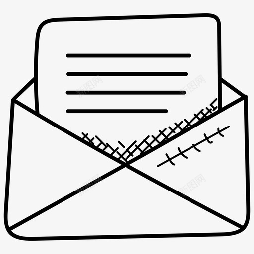 电子邮件收件箱信件图标svg_新图网 https://ixintu.com 信件 搜索引擎优化和营销涂鸦图标 收件箱 消息 电子邮件
