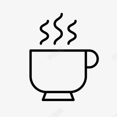 咖啡早餐一杯咖啡图标图标