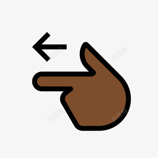 finger point left 01.1svg_新图网 https://ixintu.com finger point left 01.1