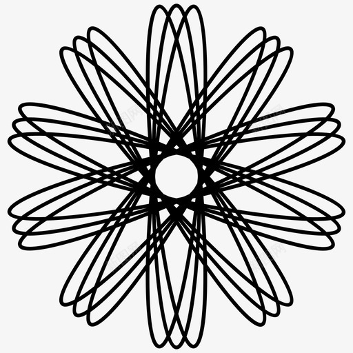 吉洛切圆框架图标svg_新图网 https://ixintu.com 八角形 吉洛切 吉洛切元素5 圆 框架 玫瑰形