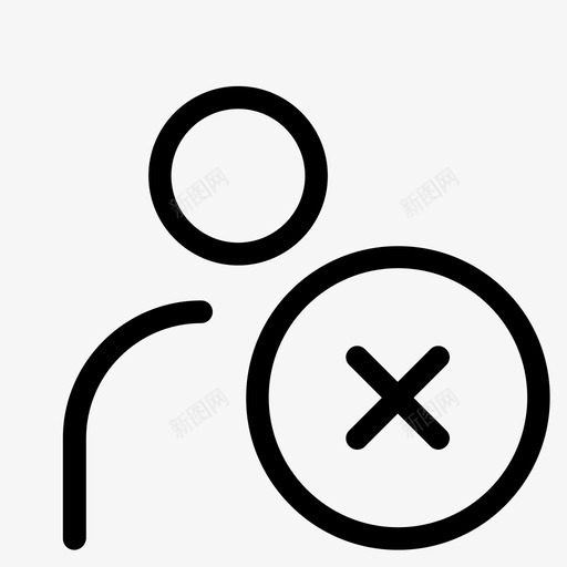 错误访问取消图标svg_新图网 https://ixintu.com 人工 加密货币约会应用程序ui集 取消 拒绝 用户 访问 错误