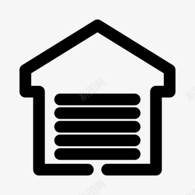 仓库物流市场图标图标