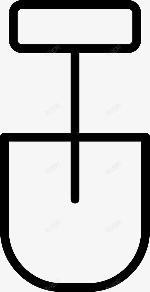 铲挖花园图标svg_新图网 https://ixintu.com 工具 把手 挖 花园 铲 铲子 非食用产品薄