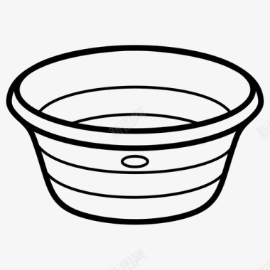 盆桶塑料图标图标