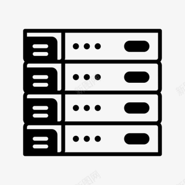 服务器数据存储器图标图标