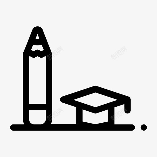 铅笔砂浆板学生图标svg_新图网 https://ixintu.com 学生 文具 砂浆板 铅笔