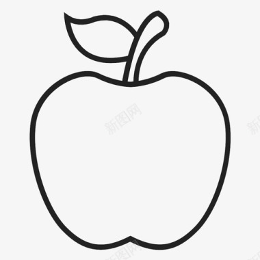 苹果水果零食图标图标