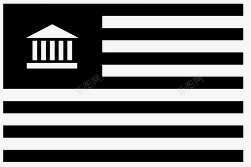 美国博物馆旗帜机构图标图标