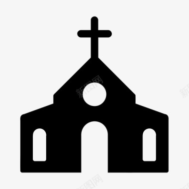教堂建筑小教堂图标图标