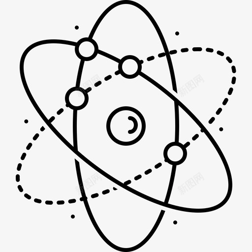 原子生物技术电子学图标svg_新图网 https://ixintu.com 分子 原子 生物技术 电子学 轨道