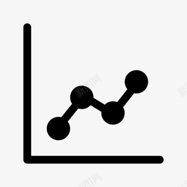 折线图图表向上图标图标