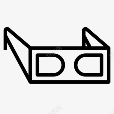3d3d护目镜眼镜图标图标
