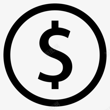 美元货币商业金融图标图标