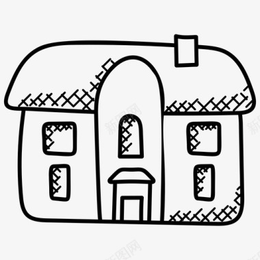 住宅建筑建筑结构建筑涂鸦图标图标