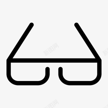 眼镜时尚镜片图标图标