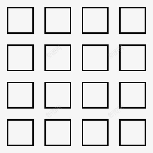 方形图案画笔矩阵图标svg_新图网 https://ixintu.com 图案 方形图案 瓷砖 画笔 矩阵