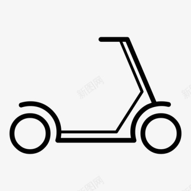 滑板车自行车玩具图标图标