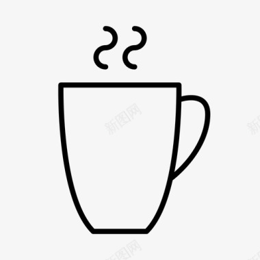 咖啡杯咖啡卡布奇诺图标图标