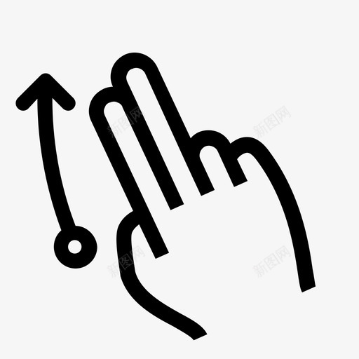 gesture_2f-swipe-upsvg_新图网 https://ixintu.com gesture_2f-swipe-up