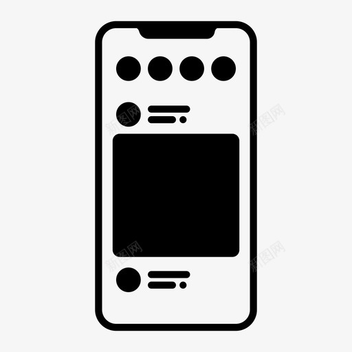 移动接口应用程序iphone图标svg_新图网 https://ixintu.com iphone 图片 应用程序 移动接口 移动用户体验