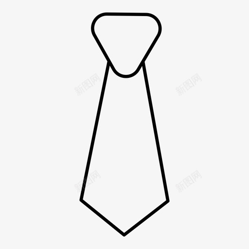 领带配件衣服图标svg_新图网 https://ixintu.com 衣服 配件 领带