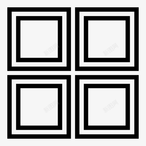 四边形角形框架图标svg_新图网 https://ixintu.com 四边形 多边形 框架 正方形 角形