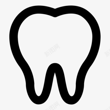 牙齿牙医凹痕图标图标
