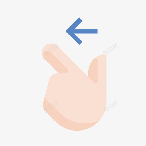 finger swipe left 02.1svg_新图网 https://ixintu.com finger swipe left 02.1