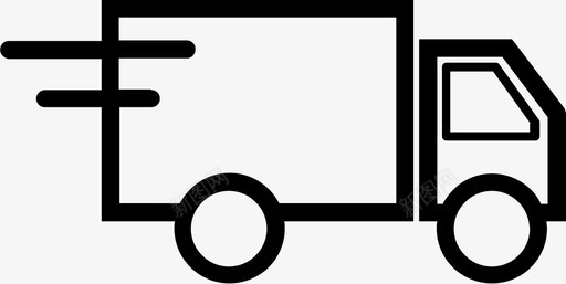 卡车商业送货车图标图标