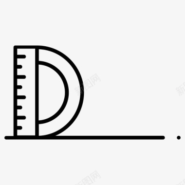 尺子固定字形图标图标